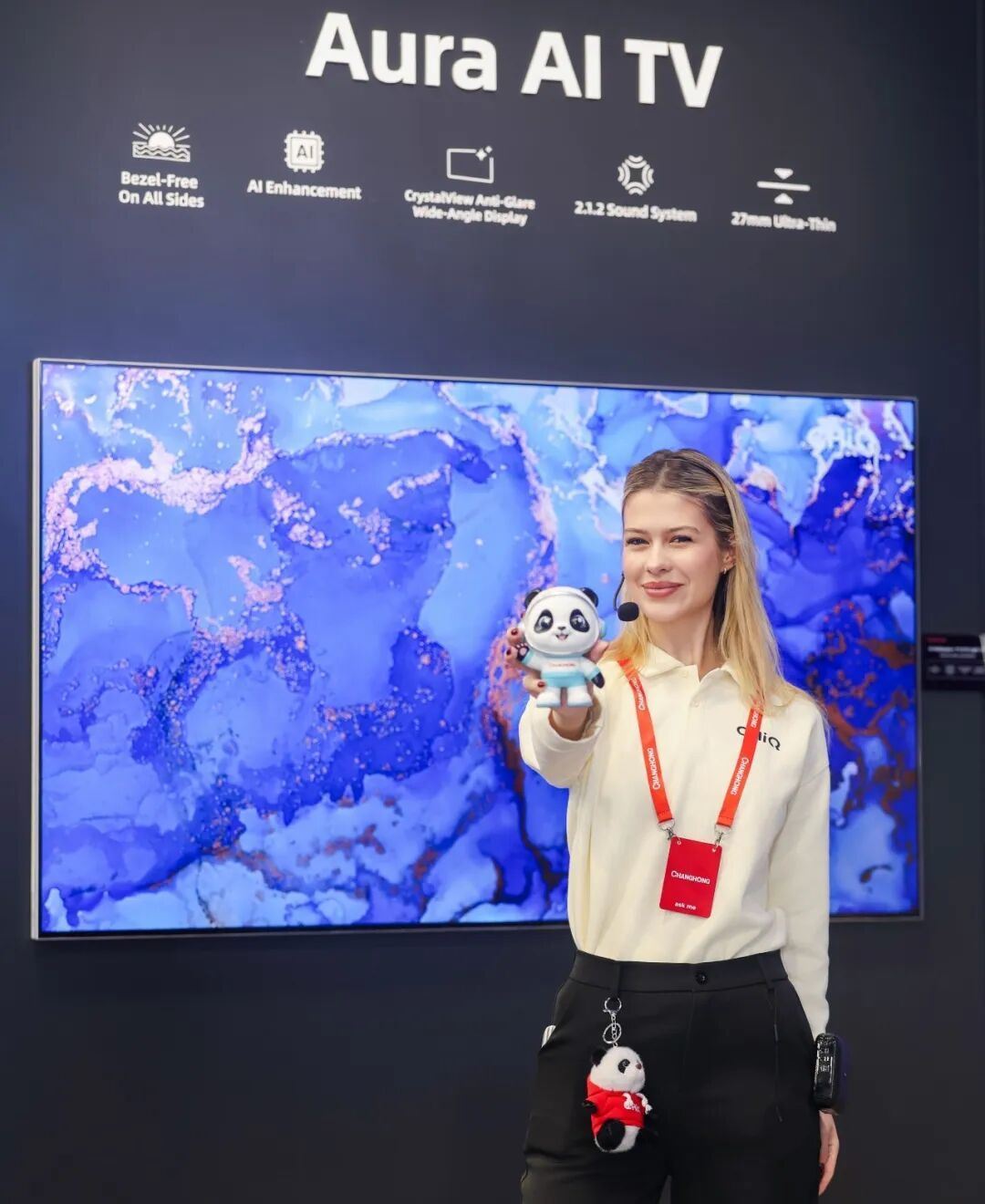 CES2026丨“AI科技+东方智慧”融合创新长虹AI家电闪耀“科技春晚”(图5)